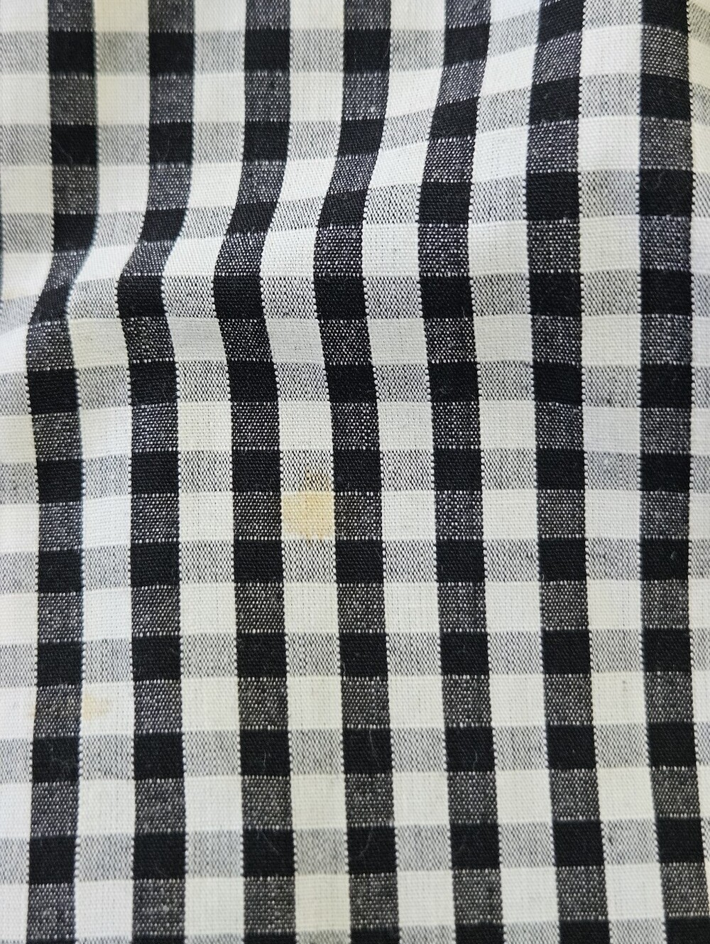 0207 Rabbit Rabbit Rabbit Designs Gingham Dress Black White Size 12 Retro Fall - Picture 7 of 14